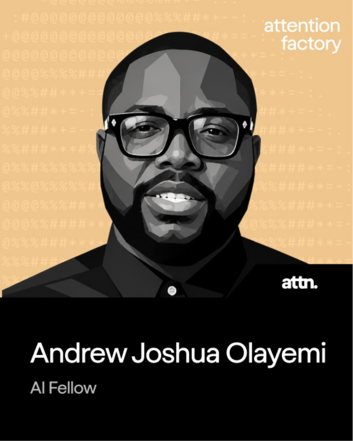 Andrew Joshua Olayemi, AI Fellow and member of POD 7